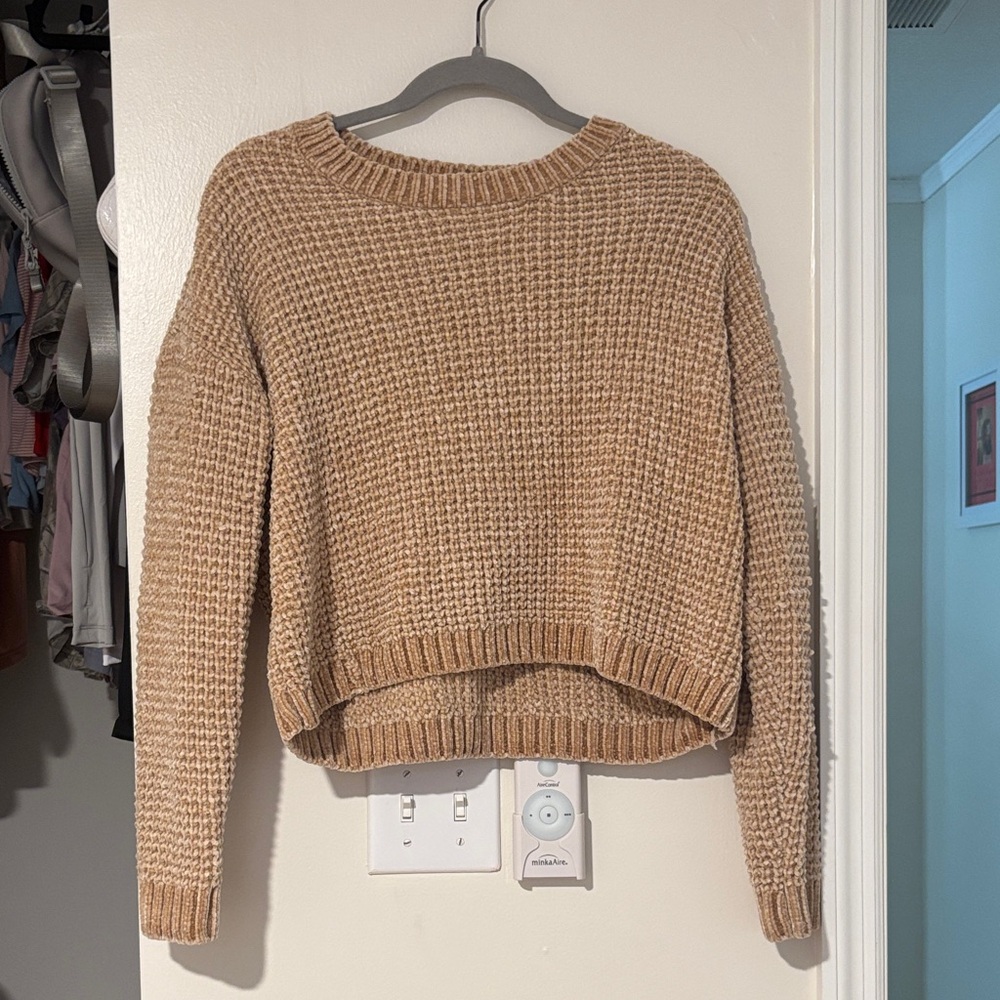 Miami Camel Knit Crew Neck Sweater